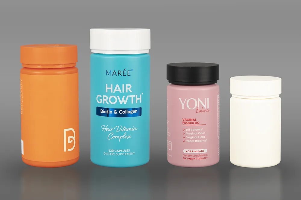 PET Magnesium Supplement Bottles For Capsules