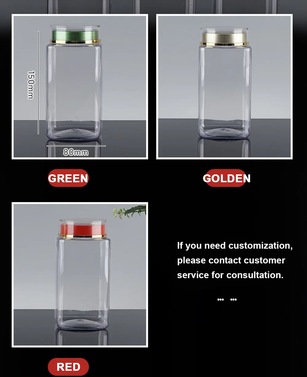 PET Health Supplement Bottles For Capsules